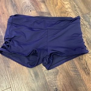 Womens navy blue swimming shorts